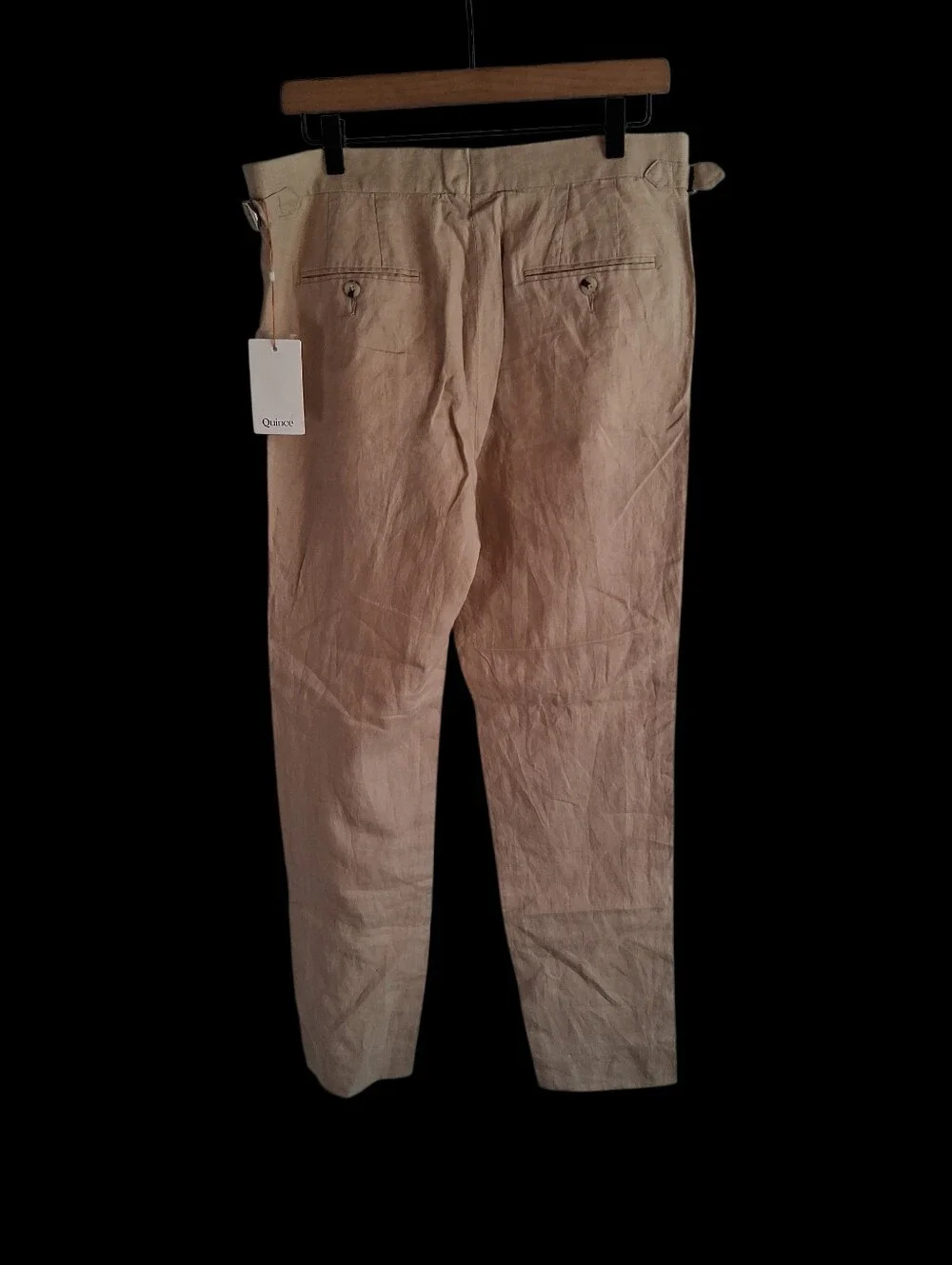 Quince 100% European Linen Dress Pants Drifwood 32×32